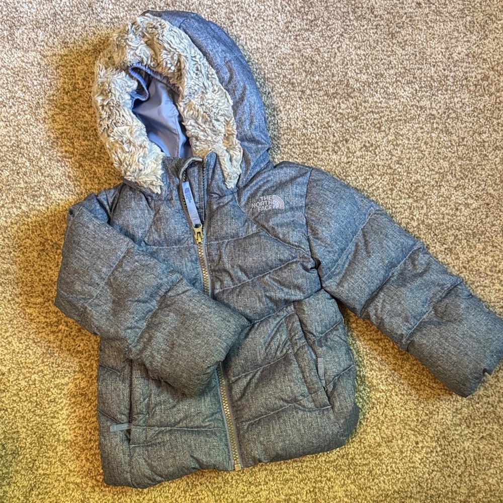 North Face Kids Blue Winter Coat
